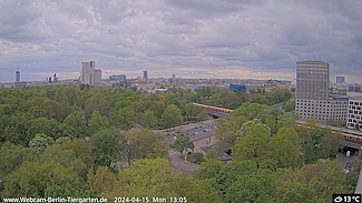 Berlin Tiergarten Skyline