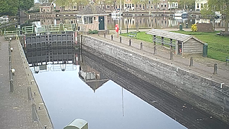 Zicht op de sluis