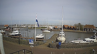Zicht op de jachthaven
