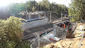 Bouw Spoorviaduct