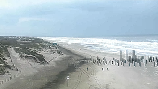 Strand bij Reddingsbrigade Petten